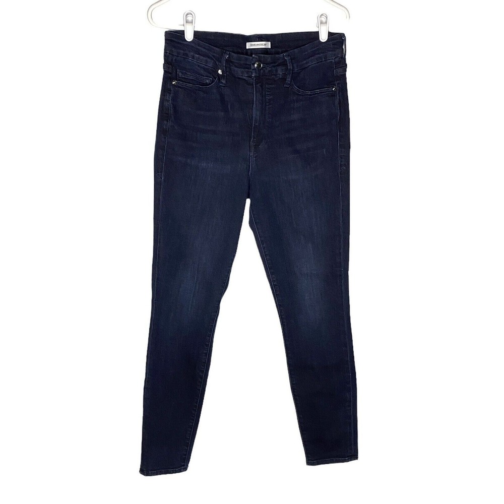 Good American Good Legs Blue Jeans Dark Wash Stretchy Women's Size 12/31